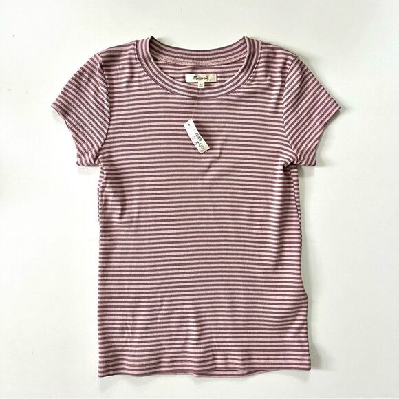 Madewell NWT Striped Brightside Tee XS - Picture 2 of 6